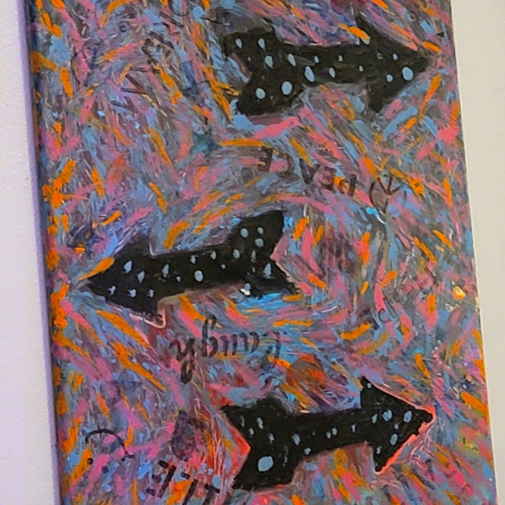 cute acrylic pour painting